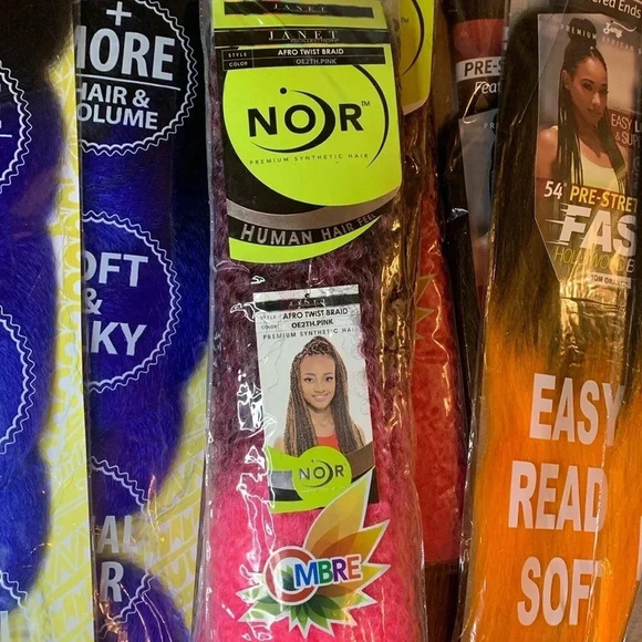 Colorful Hair Braid Bundle 10-Piece Lot New - Picture 4 of 6